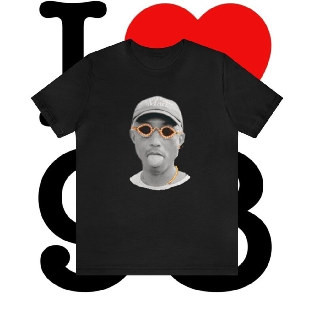 PharrellT Shirt (Shades And Chain Bussin) Skateboard P